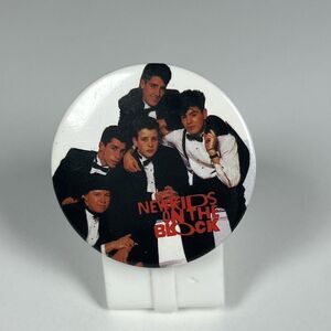 Vintage New Kids on the Block Boy Band Small 1 1/2” Pin Button Up 2011 - Austin
